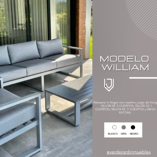 Muebles de aluminio para jardín